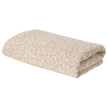 LIVARNO® Frottier-Duschtuch, 70 x 140 cm (Gemustert beige) - B-Ware neuwertig
