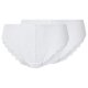 ESMARA® Damen Slips mit Spitze, 2 Stück (Weiß, M(40/42)) - B-Ware neuwertig