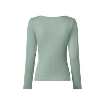 esmara® Damen Langarmshirts, 2 Stück (Schwarz/Grün, XS(32/34)) - B-Ware neuwertig