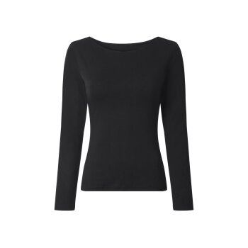 esmara® Damen Langarmshirts, 2 Stück (Schwarz/Grün, XS(32/34)) - B-Ware neuwertig