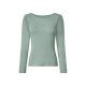 esmara® Damen Langarmshirts, 2 Stück (Schwarz/Grün, XS(32/34)) - B-Ware neuwertig