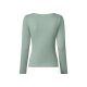 esmara® Damen Langarmshirts, 2 Stück (Schwarz/Grün, XS(32/34)) - B-Ware neuwertig