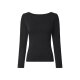 esmara® Damen Langarmshirts, 2 Stück (Schwarz/Grün, XS(32/34)) - B-Ware neuwertig