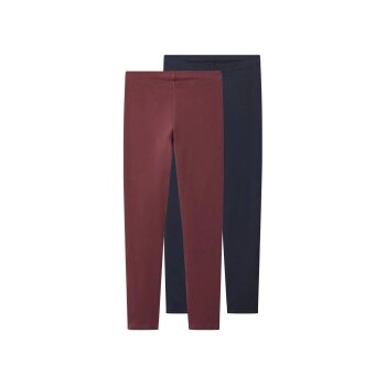 Esmara Kids Kinder Leggings, 2 Stück (navy/rot,...