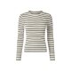 ESMARA® Damen Gerippter Strickpullover (Schwarz/weiß, L (44/46)) - B-Ware neuwertig