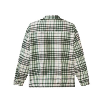 esmara® Damen Overshirt, aus weicher, wärmender Flanell-Qualität (karo, 40) - B-Ware neuwertig