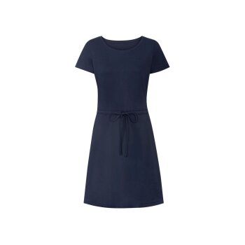 esmara® Kleid Damen, mit Rundhalsausschnitt (marine, L (44/46)) - B-Ware neuwertig