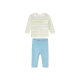 LUPILU® Baby Set, mit Baumwolle (Streifen/hellblau, 62/68) - B-Ware neuwertig