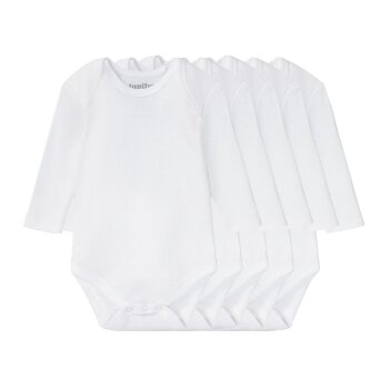 lupilu® Baby Body 5er, aus reiner Bio-Baumwolle (weiß, 74/80) - B-Ware neuwertig