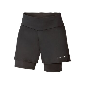 CRIVIT Damen Funktionsshorts, mit bequemen Gummizugbund (Schwarz, XS(32/34)) - B-Ware neuwertig