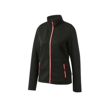 Rocktrail Damen Strickfleecejacke, mit Stehkragen (schwarz, L(44/46)) - B-Ware neuwertig