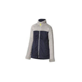 CRIVIT Kinder Fleecejacke, mit Stehkragen (navy/grau, 146/152) - B-Ware neuwertig