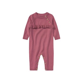 lupilu® Baby Strickoverall aus reiner Bio-Baumwolle (rosa, 80) - B-Ware neuwertig