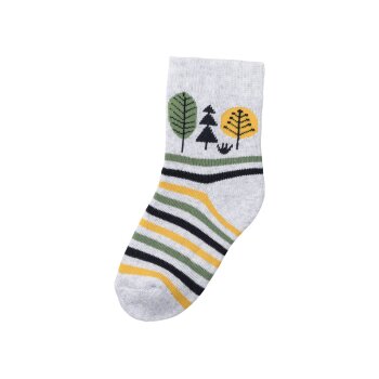 lupilu® Kleinkinder Thermosocken, 5 Paar, mit hohem Baumwollanteil (gemustert/grau/blau/marine, 23/26) - B-Ware neuwertig
