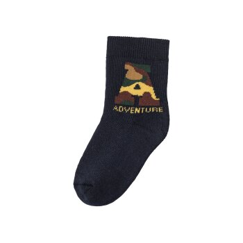 lupilu® Kleinkinder Thermosocken, 5 Paar, mit hohem Baumwollanteil (gemustert/grau/blau/marine, 23/26) - B-Ware neuwertig