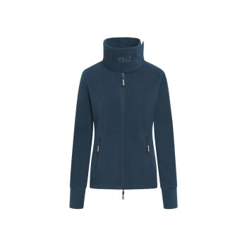 BENCH Damen Fleecejacke mit Markenschriftzug (Navy, 36...