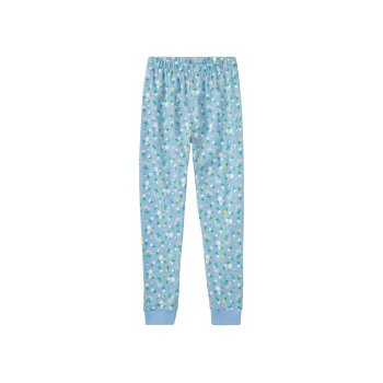 lupilu® Kleinkinder Pyjama, lang, mit Bio-Baumwolle (blau gemustert, 98/104) - B-Ware neuwertig