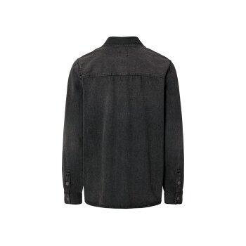 LIVERGY® Herren Jeanshemd, leger geschnitten (schwarz, S(37/38)) - B-Ware neuwertig