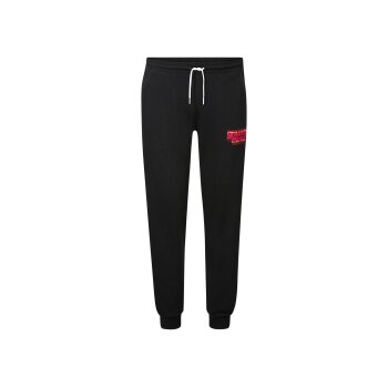 Herren Sweathose mit Textildruck (schwarz, L(52/54)) -...