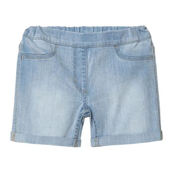 LUPILU® Kleinkinder Denimshorts, 2 Stück, mit elastischem Bund (Blau, 122/128) - B-Ware neuwertig