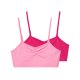 pepperts!® Kinder Mädchen Bustiers, 2 Stück, seamless (rosa/pink, 146/152) - B-Ware neuwertig