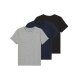 pepperts!® Kinder T-Shirts, 3 Stück, mit Baumwolle, 134/140, schwarz/grau/navy - B-Ware neuwertig