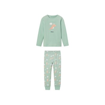 lupilu® Kinder Pyjama aus reiner Baumwolle (mint, 98/104) - B-Ware neuwertig