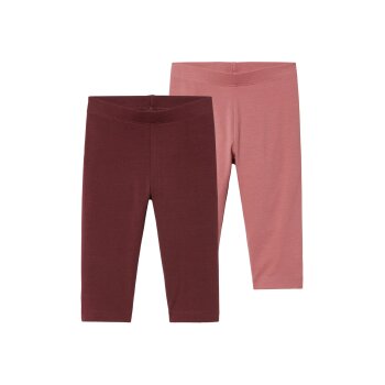 lupilu® Kleinkinder Leggings »Capri«, 2 Stück (rosa/burgunder, 122/128) - B-Ware neuwertig