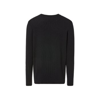 LIVERGY® Herren Feinstrickpullover aus reiner Baumwolle (schwarz, XL(56/58)) - B-Ware neuwertig