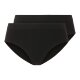 esmara® Damen Hipster, 2 Stück, in modischer Ripp-Qualität (schwarz, L(44/46)) - B-Ware neuwertig
