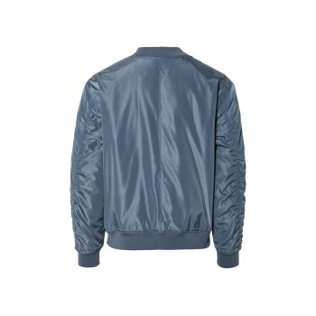 LIVERGY® Herren Bomberjacke mit aufgesetzter Reißverschlusstasche (Blau, S (44/46)) - B-Ware neuwertig