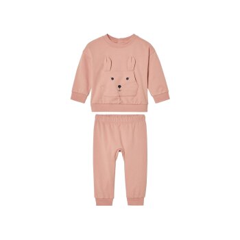 lupilu® Baby Freizeitanzug, mit Rückenknöpfung (Rosa, 86/92) - B-Ware neuwertig