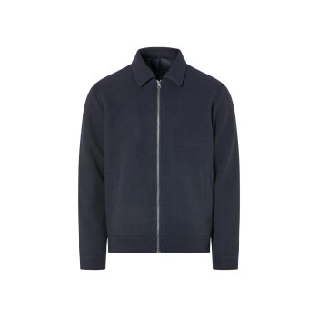 LIVERGY® Herren Jacke mit Kentkragen, in Wolloptik (Marine, L(52/54)) - B-Ware neuwertig