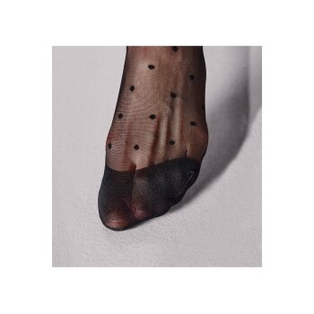 esmara® Damen Feinstrumpfhosen, 2 Stück, 60 DEN, schwarz (Punkte, S(36/38)) - B-Ware neuwertig