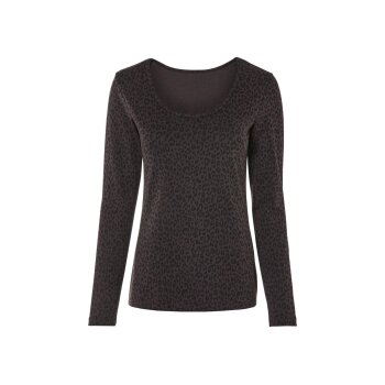 esmara® Damen Langarmshirt mit Rundhalsausschnitt (Schwarz, M(40/42)) - B-Ware neuwertig