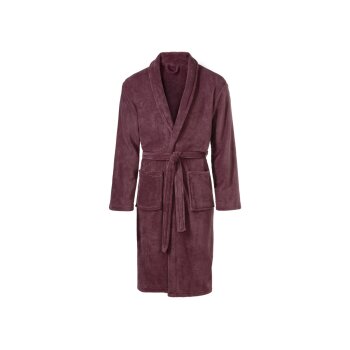 LIVARNO home Unisex Bademantel (Weinrot, S) - B-Ware neuwertig