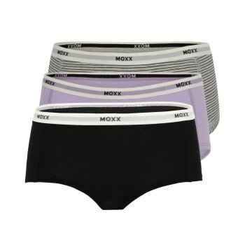 MEXX Damen Hipster, 3 Stück, mit Markenschriftzug...