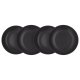 SILVERCREST® Speiseteller- \ Suppenteller-Set, 4-teilig (Speiseteller, Schwarz) - B-Ware neuwertig