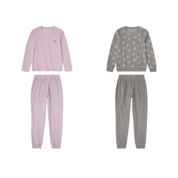 pepperts!® Kinder-Mädchen-Pyjama, aus kuschelig...