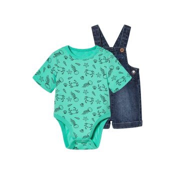 LUPILU® Baby Set, 2-teilig, mit Latzhose - B-Ware