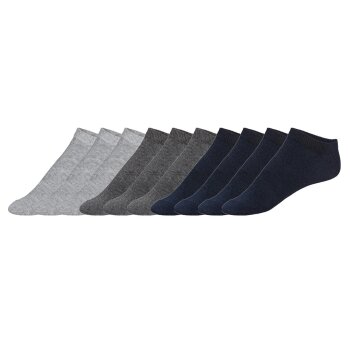 LIVERGY® Herren Sneakersocken, 10 Paar, hoher...