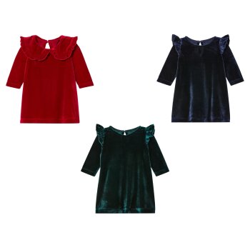 lupilu® Baby Kleid, mit weicher Velours-Qualität...