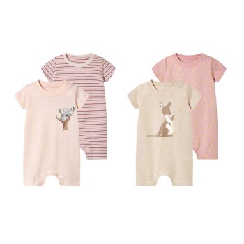 LUPILU® Baby Schlafoveralls, 2 Stück - B-Ware