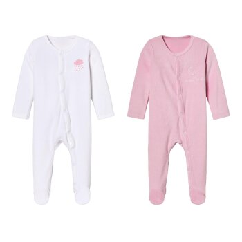 LUPILU® Baby Nicki-Schlafoverall mit Textildruck -...