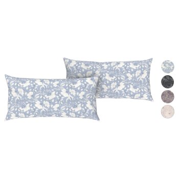 LIVARNO home Satin-Kissenbezüge, 2 Stück, 80 x...