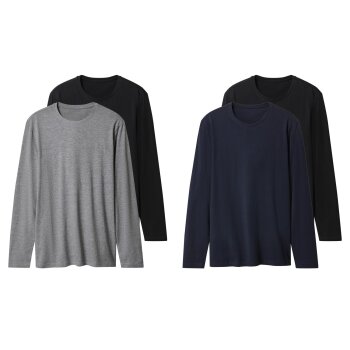 ESMARA MEN Herren Langarmshirts, 2 Stück - B-Ware
