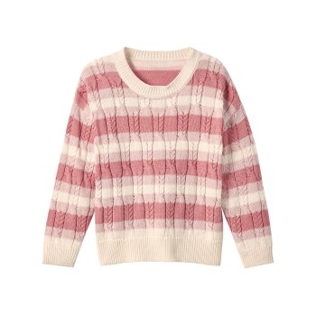 LUPILU® Kinder Grobstrickpullover, mit Zopfmuster -...