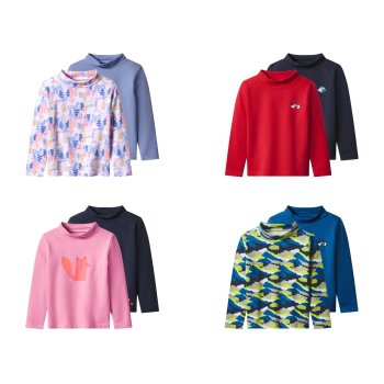 LUPILU® Kinder Thermo-Langarmshirts, 2 Stück -...