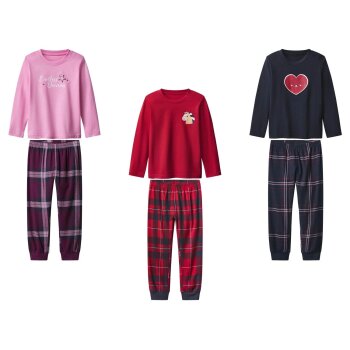 LUPILU® Kleinkinder Pyjama mit Hose aus Flanell - B-Ware