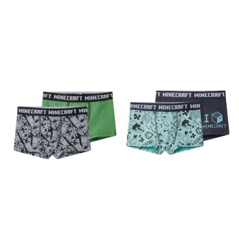 Mojang Minecraft Kinder-Boxershorts, 2 Stück - B-Ware